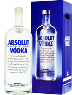 Vodka Absolut 40% + GB 4,5l