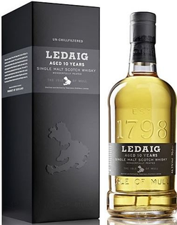 Whisky Ledaig 10 YO Peated + GB 46,3% 0,7l