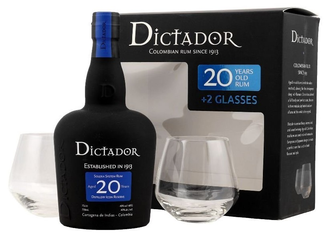 Dictador 20 YO + 2 poháre 40% 0,7l