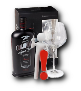 Colombian Treasure Premium Aged Gin + 1 Pohár 43% 0,7L