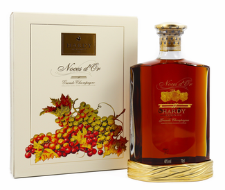 Koňak Hardy Noces D'or Grande Champagne Romantic Decanter + GB 40% 0,7