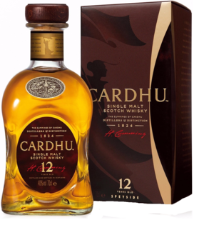 Whisky Cardhu 12 YO Single Malt + GB 40% 0,7l