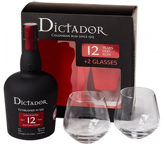Dictador 12 YO + 2 poháre 40% 0,7l