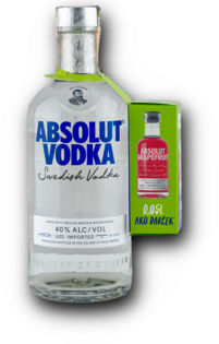 Absolut (set) 40% 0,75L