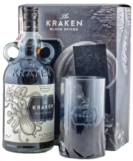 The Kraken Black Spiced + 1 Pohár 40% 0,7L