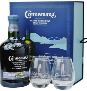 Connemara Distillers Edition + 2 Poháre 43% 0,7L