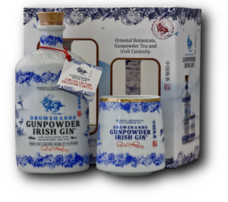 Drumshanbo Gunpowder Irish Gin + 1 Keramický Pohár 43% 0,7L