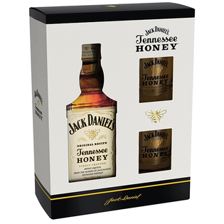 Jack Daniels Honey + 2 poháre 35% 0,7L