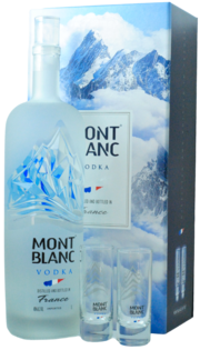 Mont Blanc + 2 Poháriky 40% 1,0L